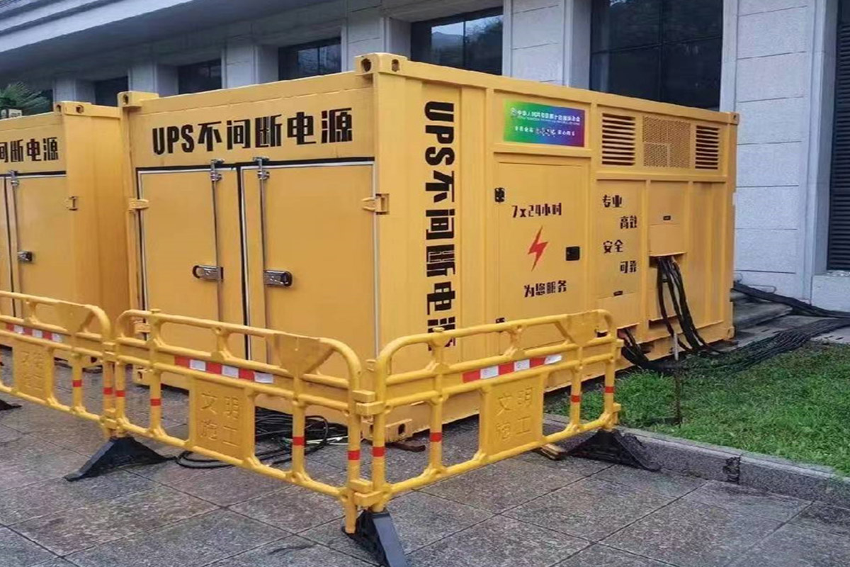温泉发电机租赁施工现场
