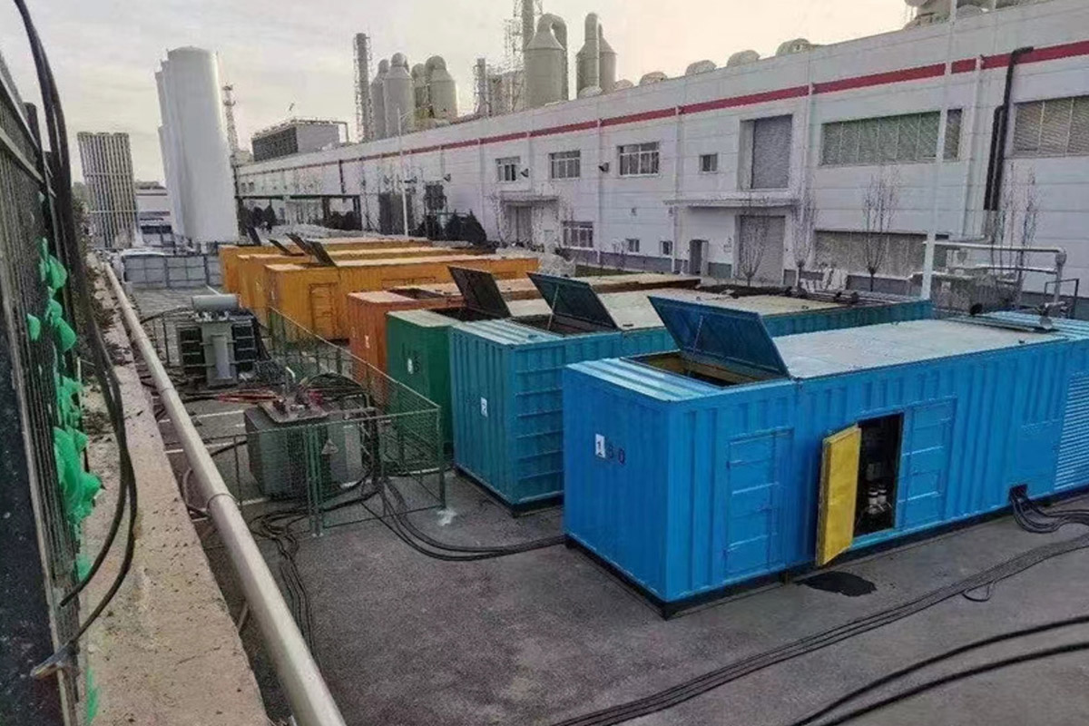 温泉发电机租赁施工现场